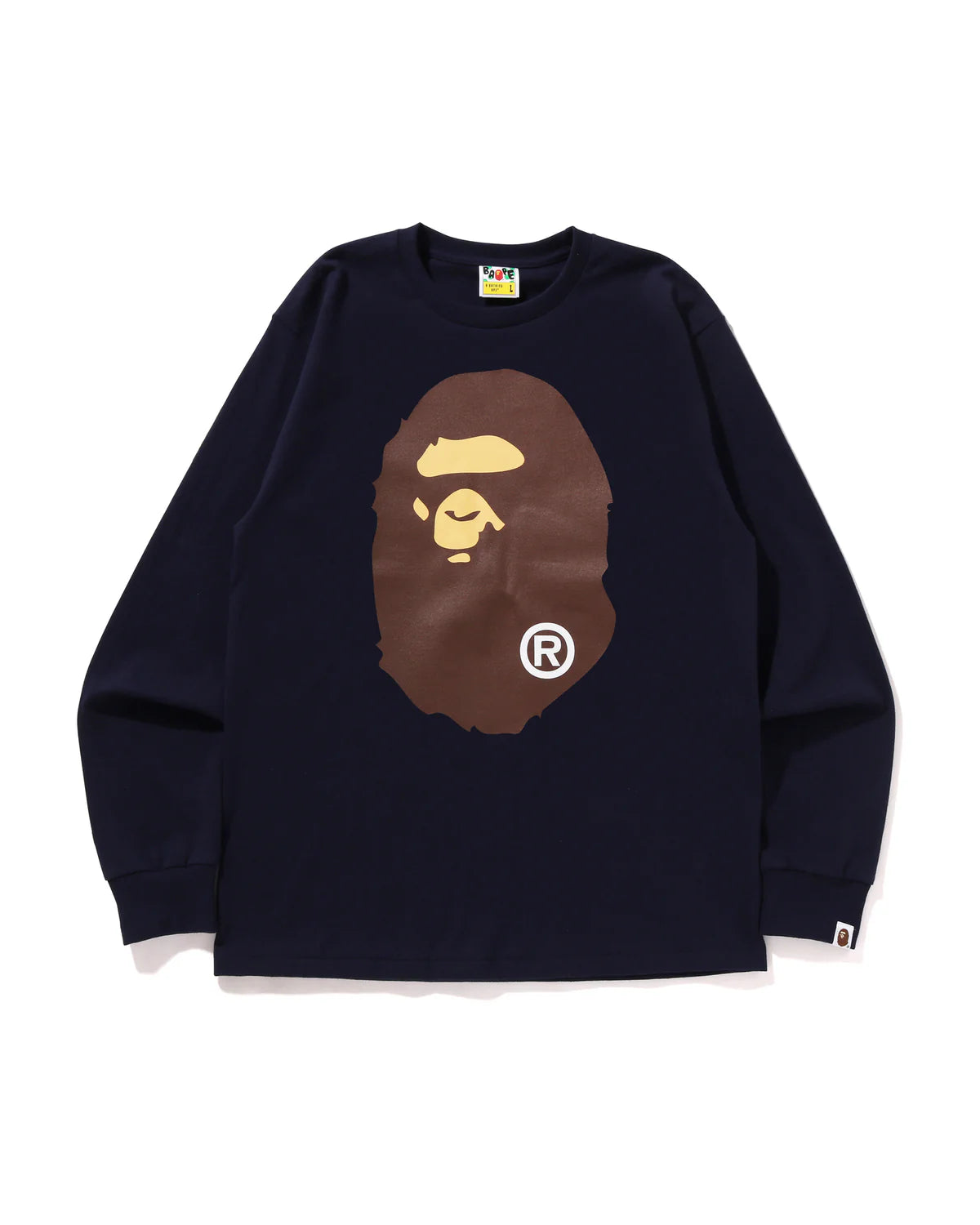 A BATHING APE Men Long Sleeve T-Shirt Big Ape Head L/s Tee
