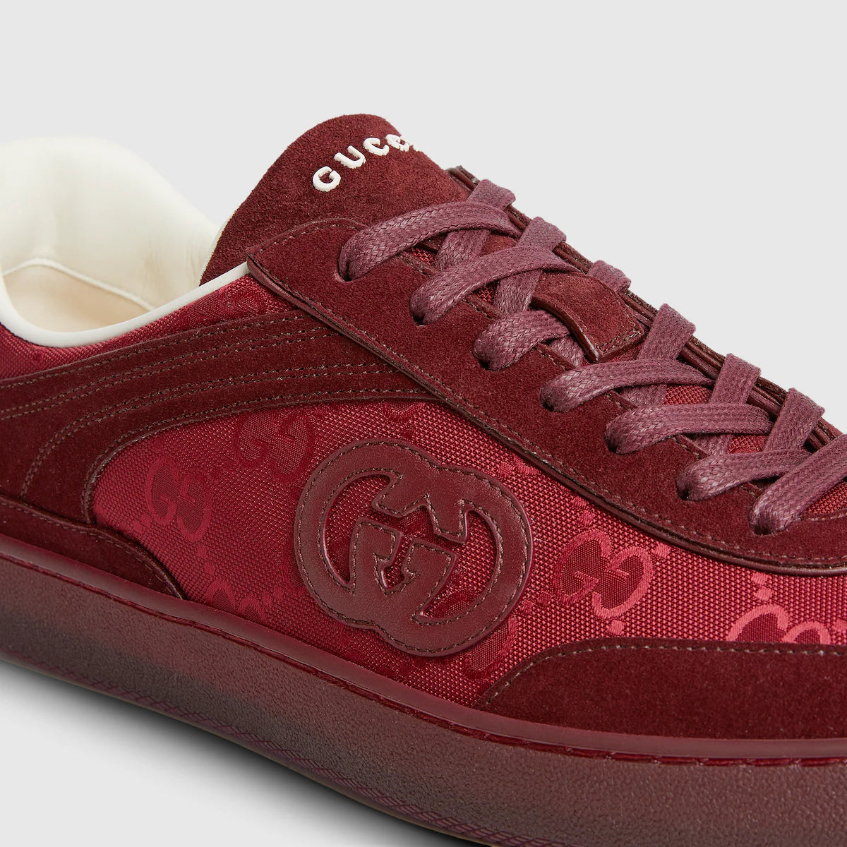 Men's G75 sneaker in Rosso Ancora suede