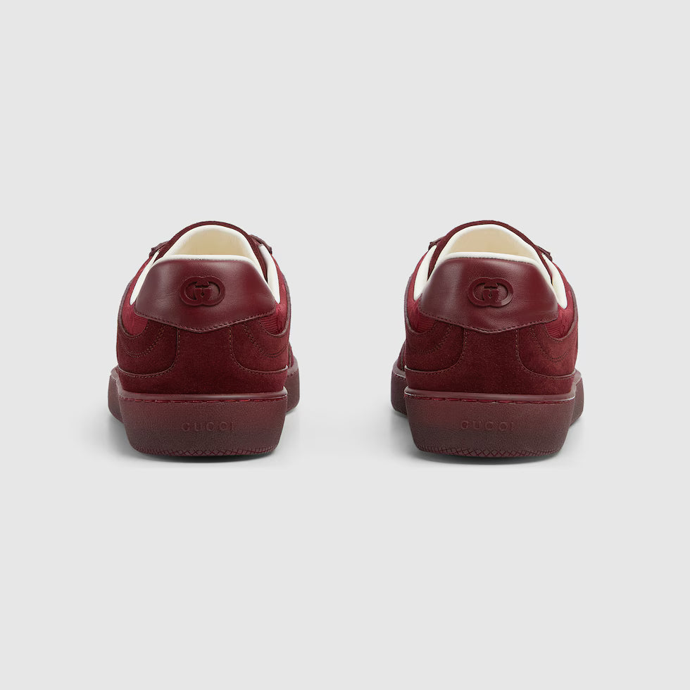 Men's G75 sneaker in Rosso Ancora suede