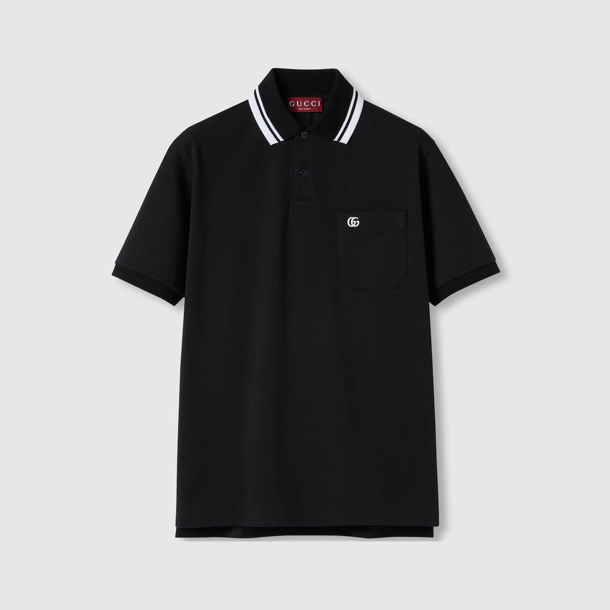 Cotton polo shirt with embroidery