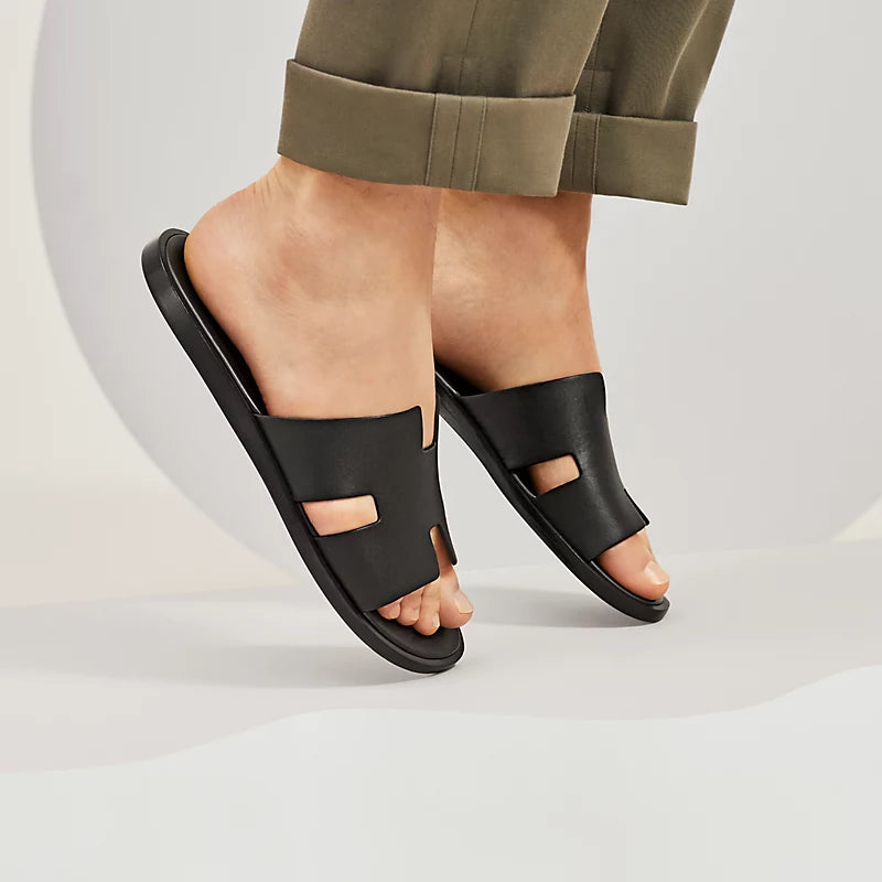 Hermes Izmir sandal Noir