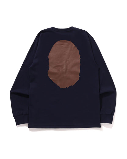 A BATHING APE Men Long Sleeve T-Shirt Big Ape Head L/s Tee