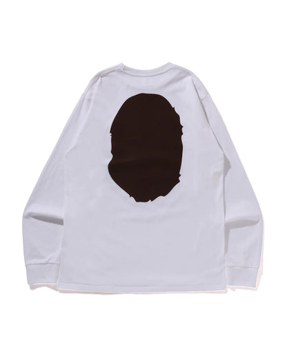 A BATHING APE Men Long Sleeve T-Shirt Big Ape Head L/s Tee
