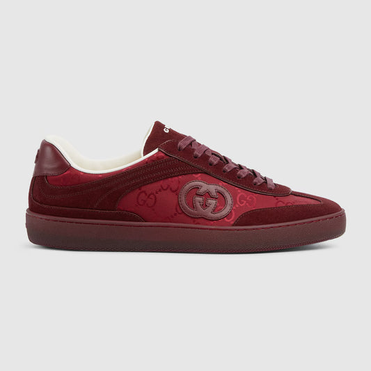 Men's G75 sneaker  in Rosso Ancora suede