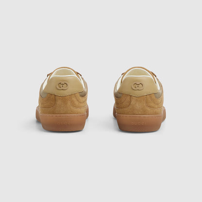 Men's G75 sneaker in beige suede