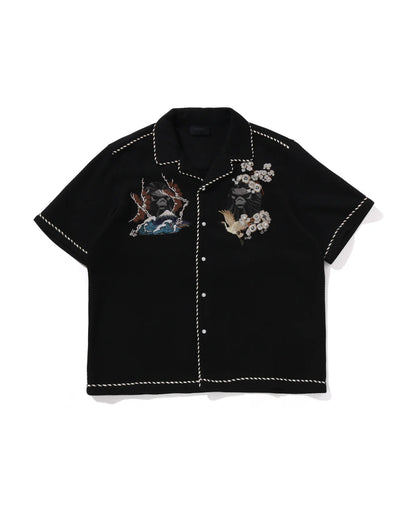 Pearl Emb Camp Shirt