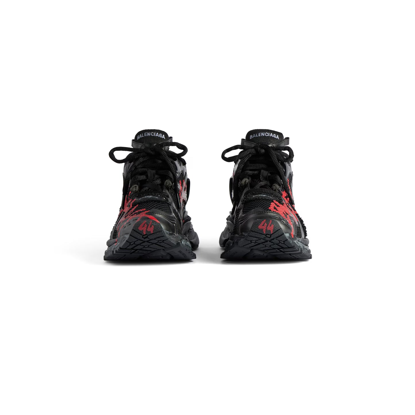 Men's Runner Graffiti Sneaker in Black