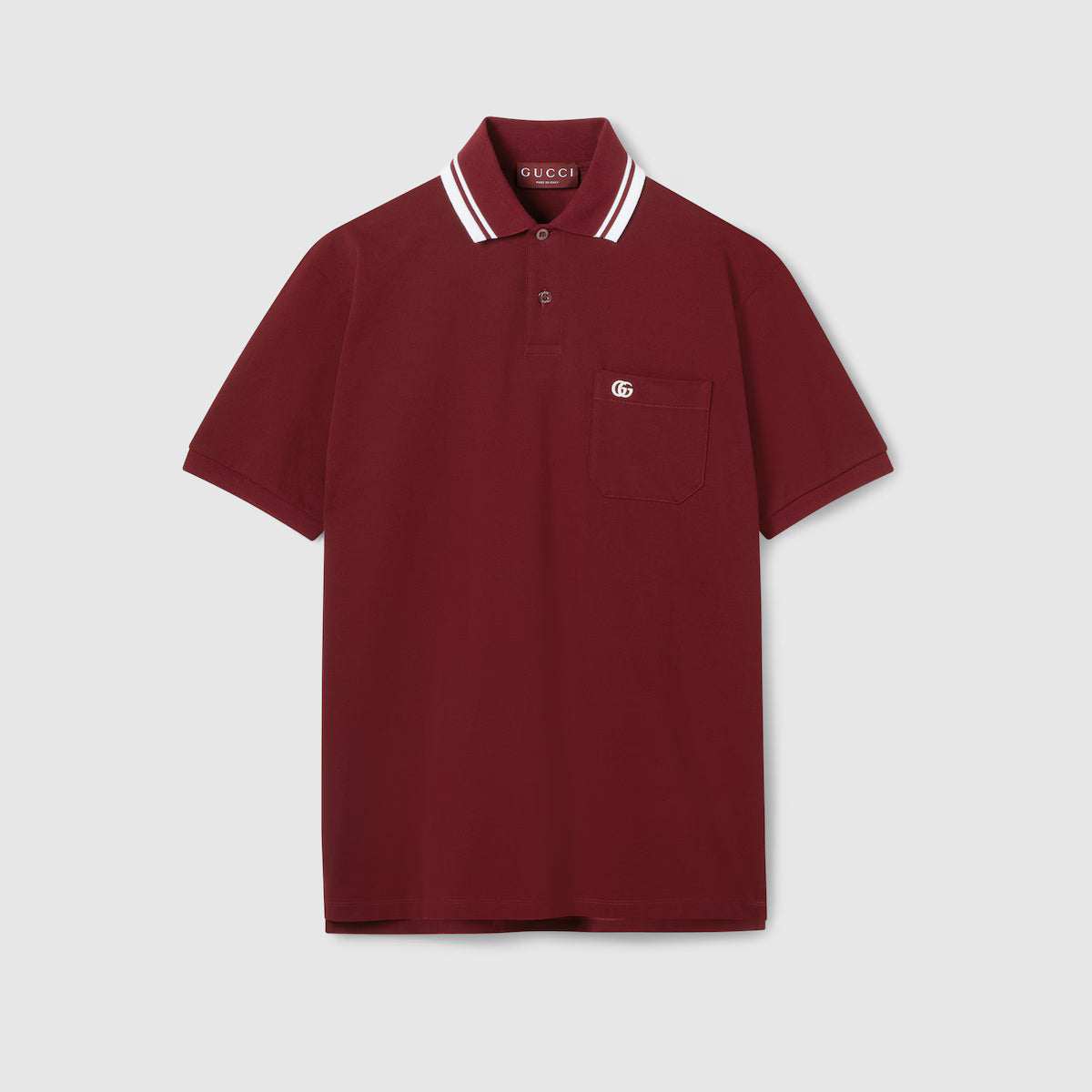 Cotton polo shirt with embroidery