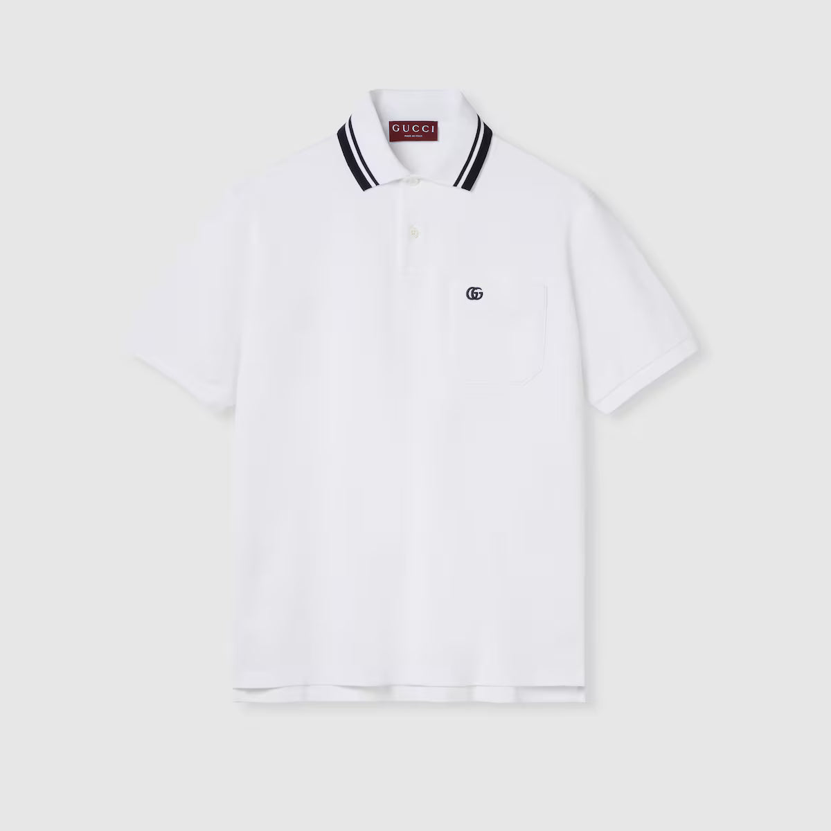 Cotton polo shirt with embroidery