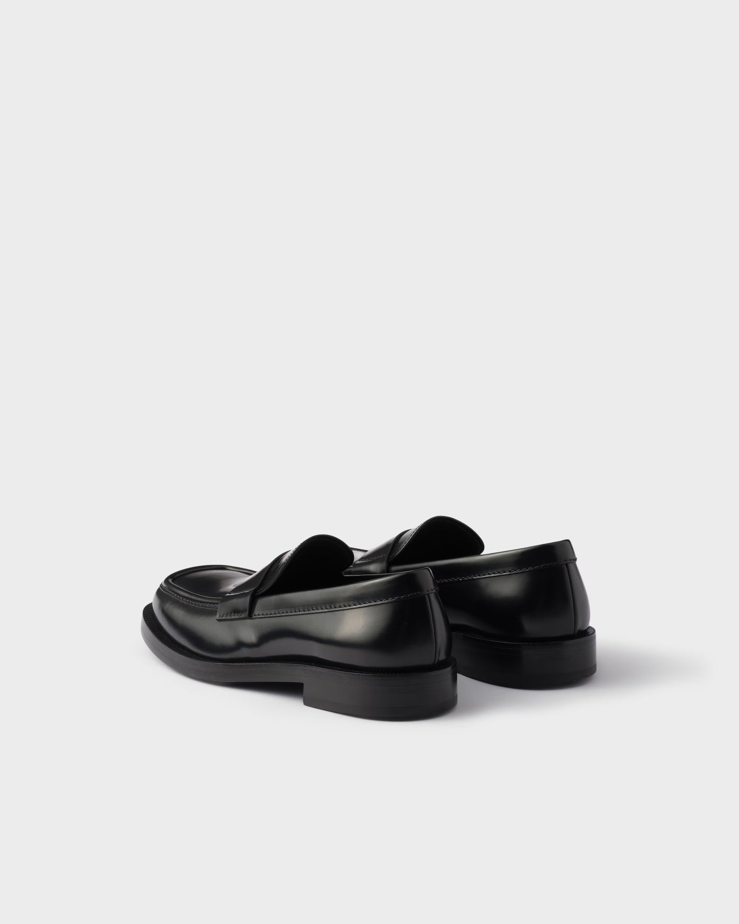 Brushed leather loafers
