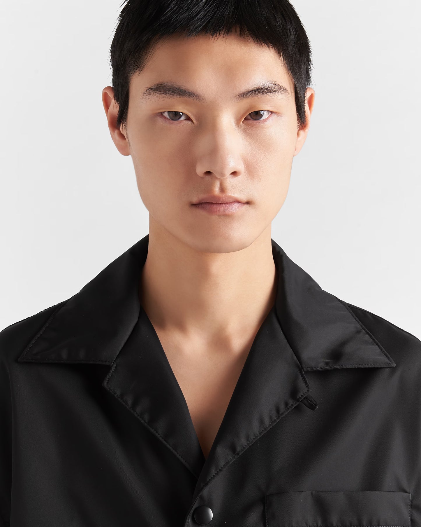 Re-Nylon short-sleeved shirt Black