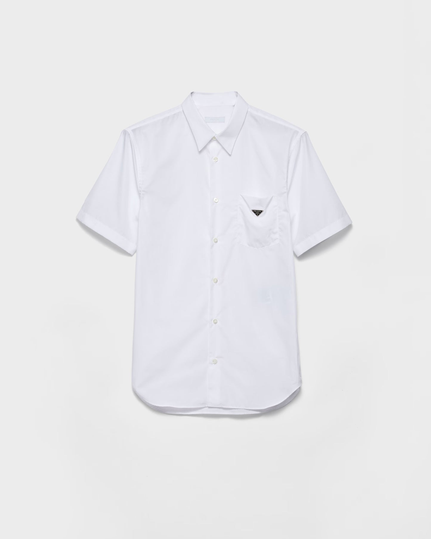 Short-sleeved cotton shirt
