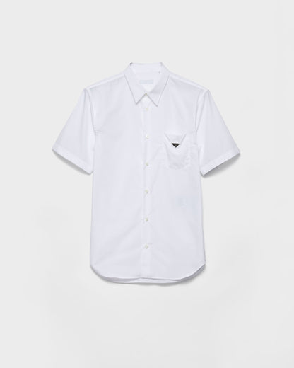 Short-sleeved cotton shirt