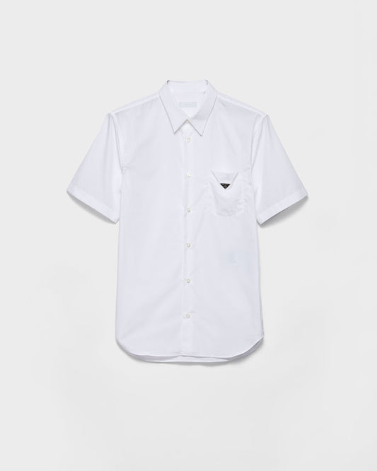 Short-sleeved cotton shirt