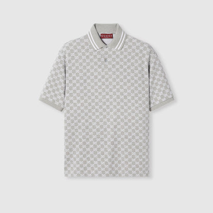 GG cotton piquet jacquard polo shirt