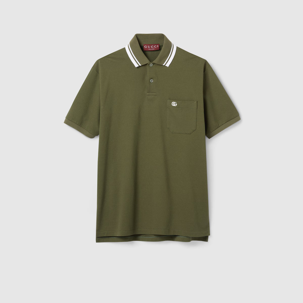 Cotton polo shirt with embroidery