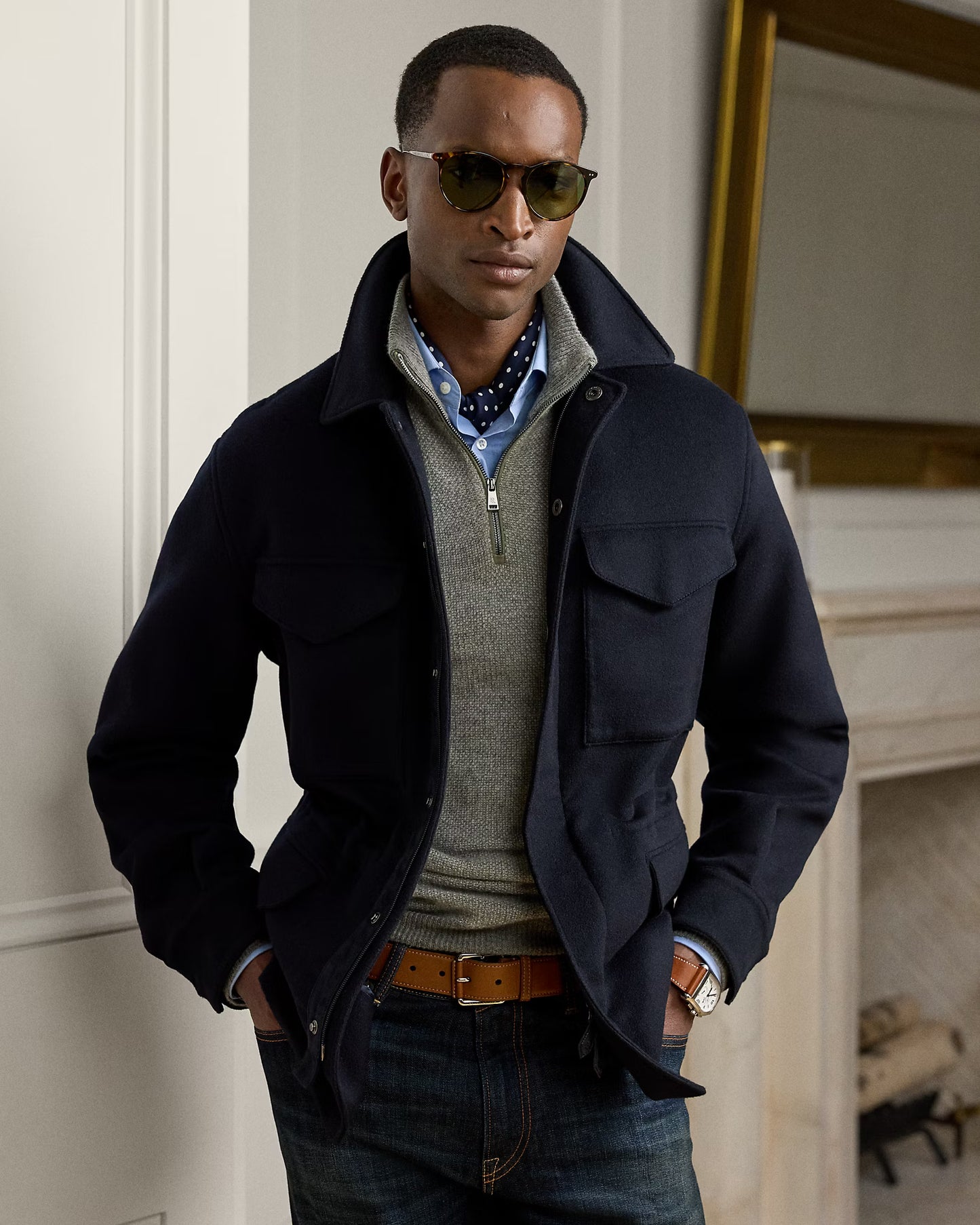 Ripley Wool-Cashmere Four-Pocket Jacket