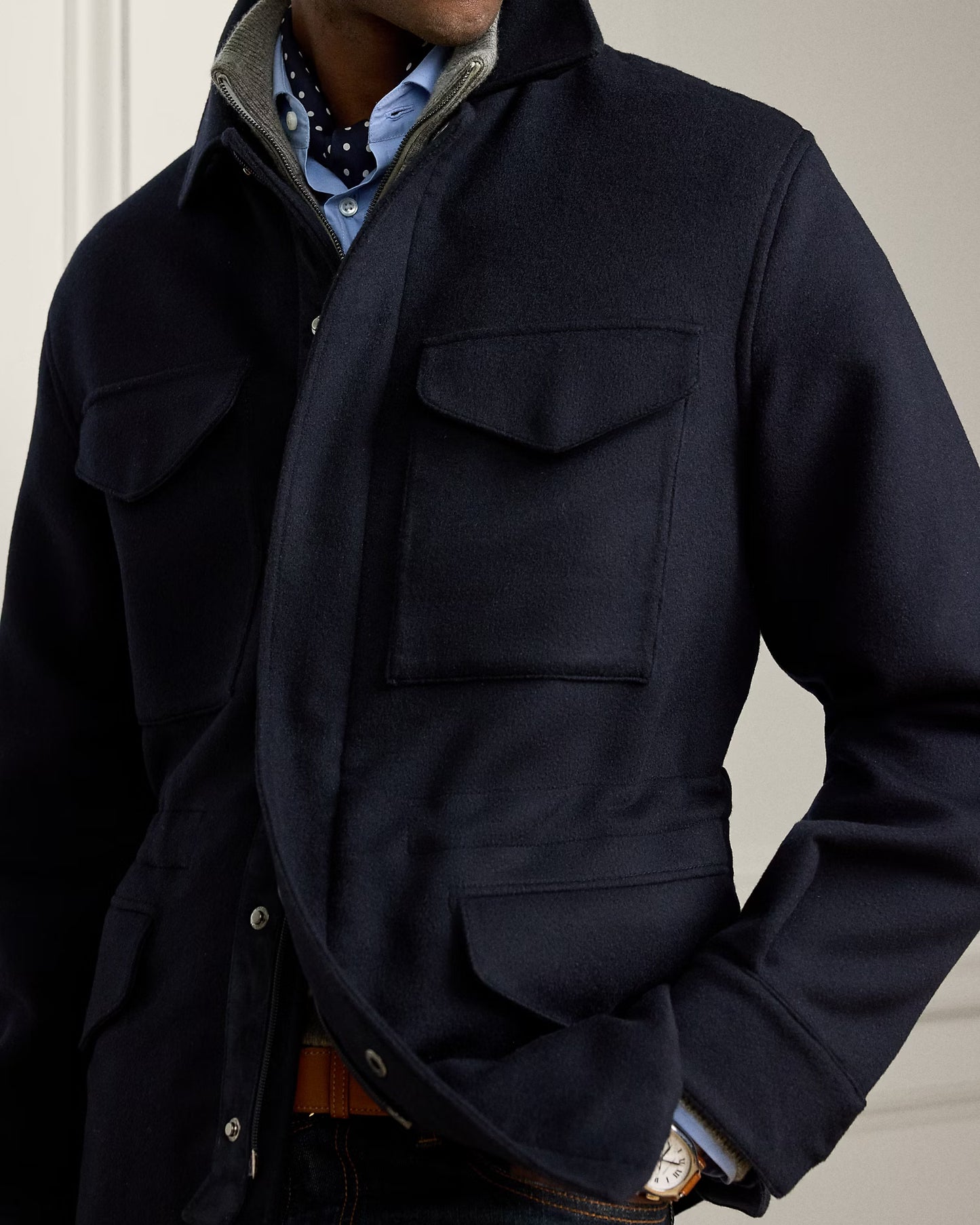 Ripley Wool-Cashmere Four-Pocket Jacket
